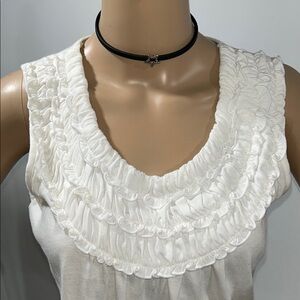 Project White Ruffled Women's Top